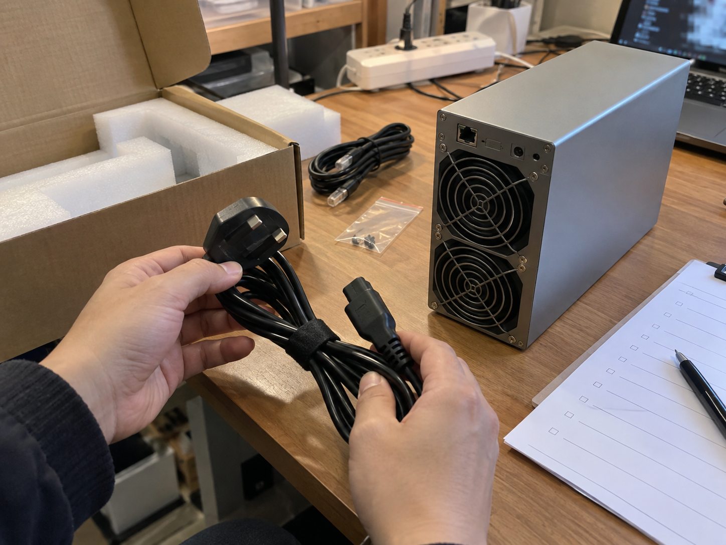 Goldshell Ae Box Pro上机前怎样核对资料与验收