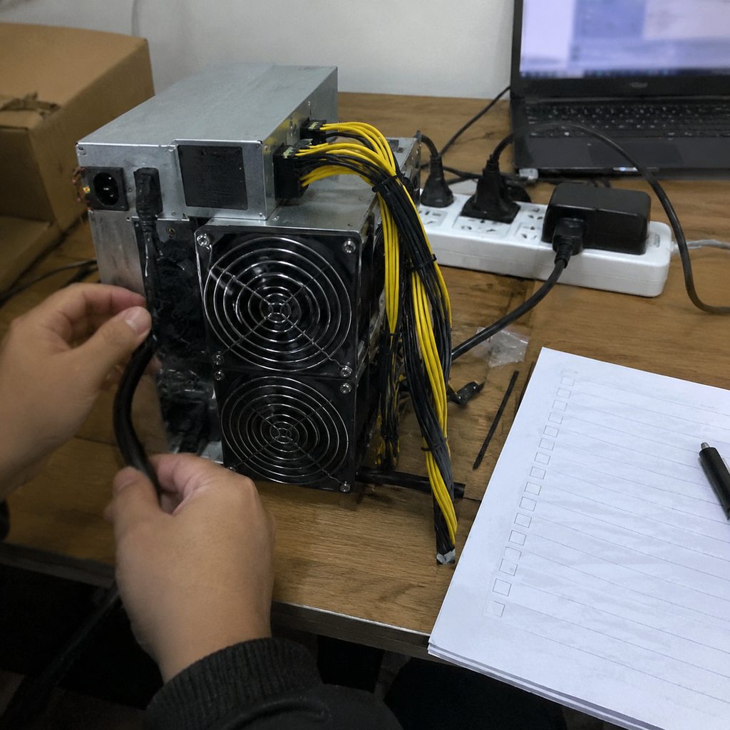 Lucky Miner LV07：从硬件页完成上机核验
